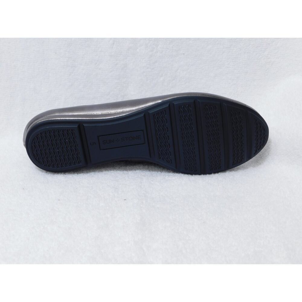 W689 Sun + Stone Dark Pewter Eliana Ballet Flats Shoes - Size 5 M - Picture 5 of 5